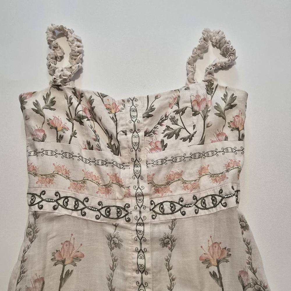 Agua by Agua Bendita Nispero Dress Sleeveless Square neck Size M - Picture 7 of 16
